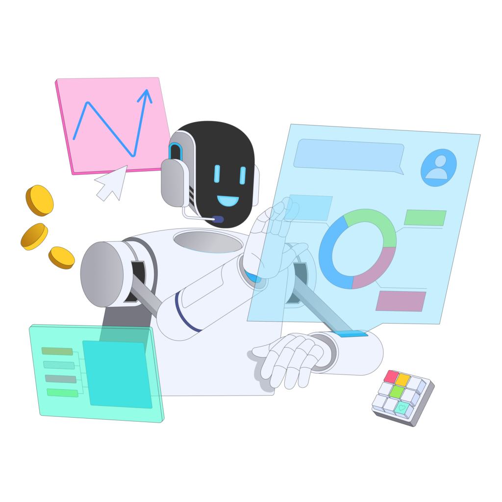 Trends in the Investment & Mutual Fund Advisory Business 4 Robo Advisor working on Fintech Investment management/wealthmanagement software/ ProfitMatics